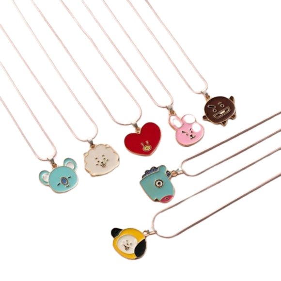 Korean BTS BT21 Cartoon Animation‎ Lucky Necklace - Picture 1 of 16